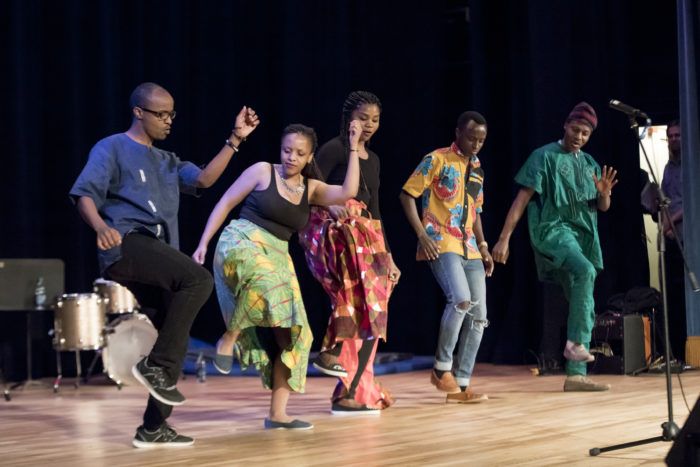 African dance performance at Fall Fiesta