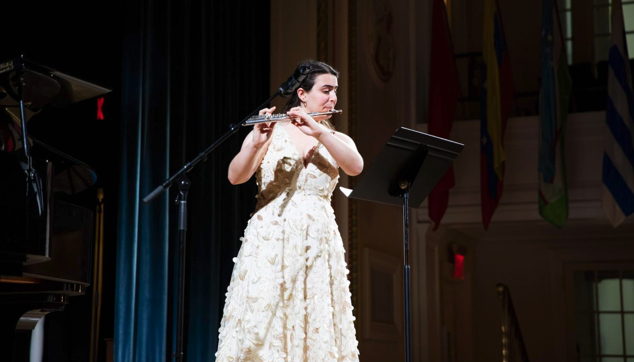 Resident Performing at Candlelight Sunday Supper